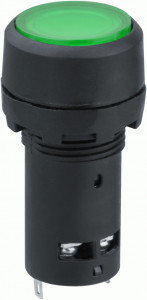 Navigator Кнопка NBI-B-09-G зеленая с подсветкой d22мм 230В NO+NC 82821