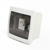 STEKKER бокс (корпус) пласт. встраив. ЩРВ-П-4 мод. прозрач. дверь, IP20, Standart 49632