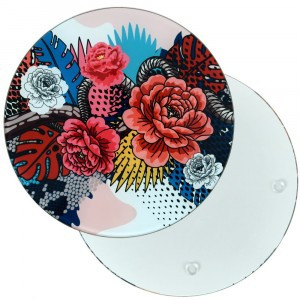 Подставка под горячее Тайны джунглей, d=20см, стекло VL88-503 Мультидом