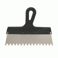 REXANT Шпатель фасадный 250 мм зуб 8х8 нержавеющая сталь, пластмассовая ручка 89-0228