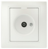 ЭРА Intro Plano роз. СУ, 1 мест. TV, перламутр, IP20, 1-301-06 5348