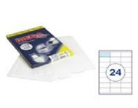 Этикетки самоклеящиеся MEGA LABEL 70х35 мм / 24 шт. на листе А4 (100 листов/пач.) 73627