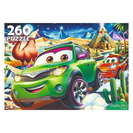 ПАЗЛЫ 260 элементов, 27,3х37,4x27,3см, 6 дизайнов