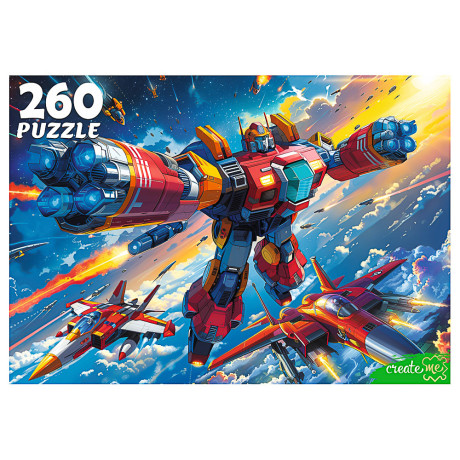 ПАЗЛЫ 260 элементов, 27,3х37,4x27,3см, 6 дизайнов