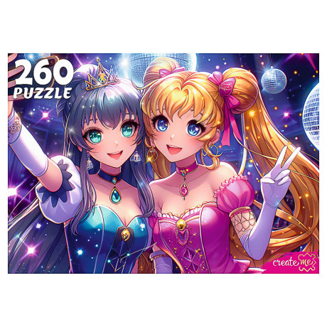 ПАЗЛЫ 260 элементов, 27,3х37,4x27,3см, 6 дизайнов