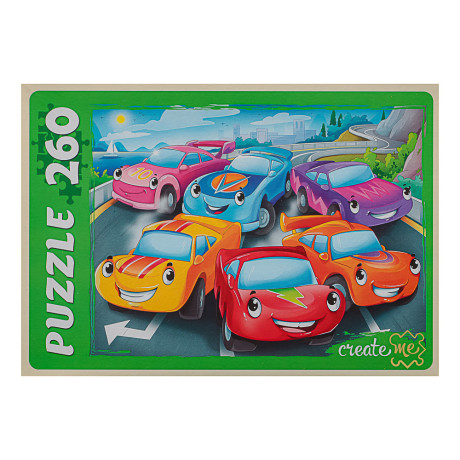 ПАЗЛЫ 260 элементов, 27,3х37,4x27,3см, 6 дизайнов