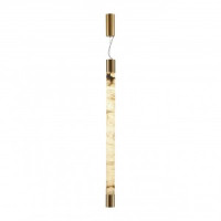 ODEON LIGHT 6687/25L L-VISION ODL24 125 подвес латунь/мет/алебастр IP20 LED 40W 3000/4000 MARBELLA 9