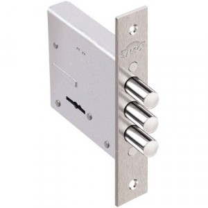 Эльбор  1.04.06.3.5 (074 В) Кремень 3кл никель б/о Замок врезной б/руч (20)