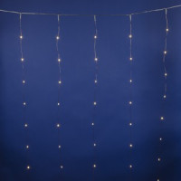 Гирлянда-занавес ул. ULD-C1510-100/STA (стат) 100LED тепл.бел 1,5x1/10нит IP44 пров.прозр. Uniel