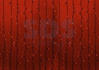 "Гирлянда-занавес ул. Св/д дождь 360LED красн. 2х1,5м/20нит. черн.кауч. IP65 22 W 237-122 Neon Night