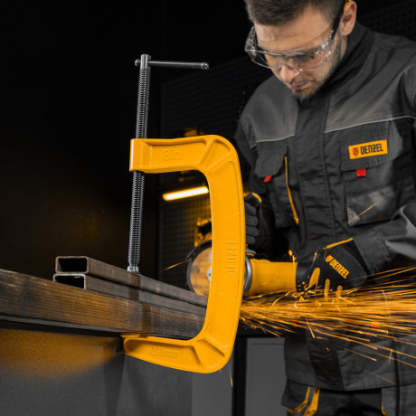 Струбцина G-образная, усиленная, 200 мм Denzel