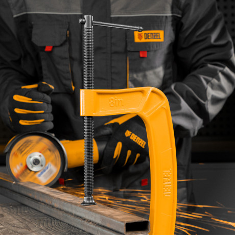 Струбцина G-образная, усиленная, 200 мм Denzel