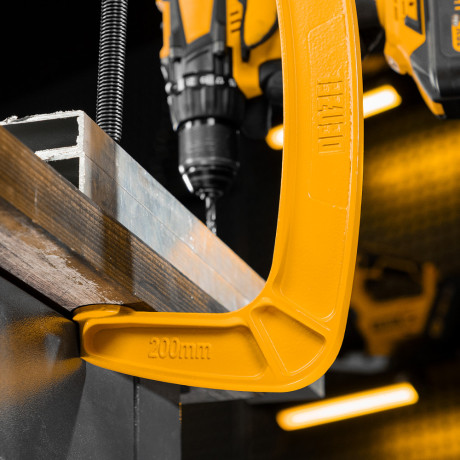 Струбцина G-образная, усиленная, 200 мм Denzel