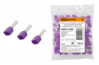 TDM наконечник-гильза штыревой втулочный изол. НШВИ(2) F-10 2,5х10 мм (уп. 100 шт., цена за ГУ) (15!