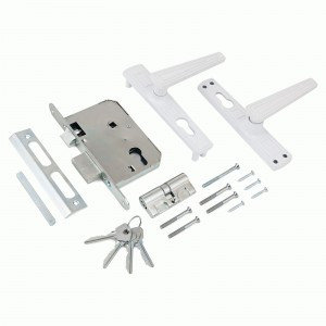 Омега Д-град ЗВ.7.01 белый м/о 55 Замок врезной с/руч (15)