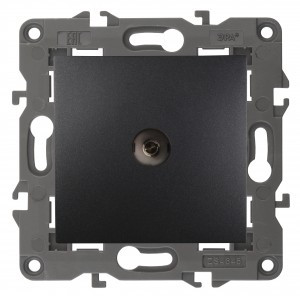 ЭРА 14 Elegance мех. роз. СУ TV (одиночная), антрацит 14-3101-05 автоклеммы 3998