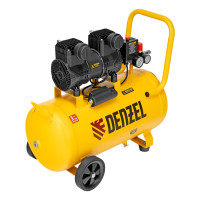 Компрессор безмасл. малошумный DLP-1500/50, 1,5 кВт,50 л, 2850 об/мин, 250 л/мин Denzel