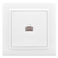 EKF Минск роз. комп. СУ 1 мест. бел. (RJ45) ERK01-035-10