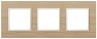 ЭРА 14 Elegance рамка СУ 3 мест.дерево, клен+сл.кость 14-5303-11 6166