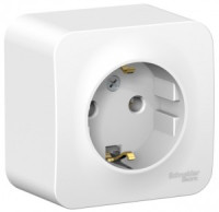 Systeme Electric BLANCA роз. ОУ 1 мест. 16А бел. (пл.осн., земля, изол.пл.) BLNRA010111 (12!)