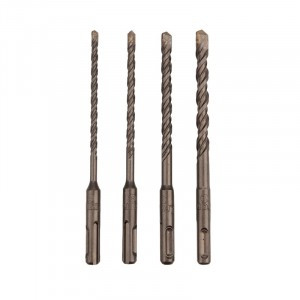 Набор буров по бетону 5-6-8-10х160х100мм, 4 шт. в пласт. Кор. SDS PLUS Kranz (цена за уп) KR-91-0405