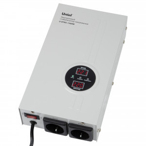 Uniel стабилизатор напряжения релейный 1ф 1500ВА, настенный 110-260В (10%) U-DTRS-1500W