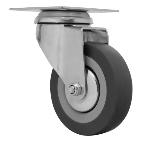 Колесо поворотное D 75 мм, крепление  платформенное Сибртех