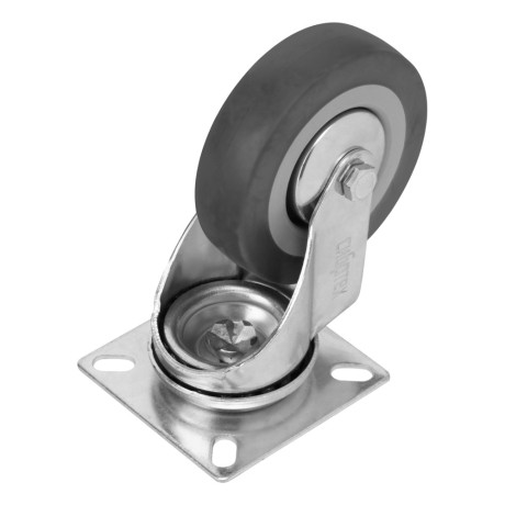 Колесо поворотное D 75 мм, крепление  платформенное Сибртех