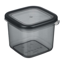 Ёмкость для сыпучих продуктов 0,7л 110х105х95мм, пластик, графит