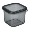 Ёмкость для сыпучих продуктов 0,7л 110х105х95мм, пластик, графит