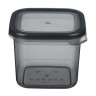 Ёмкость для сыпучих продуктов 0,7л 110х105х95мм, пластик, графит