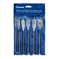 ЕРМАК Набор сверл перьевых 6пр. d10, 12, 16, 18, 20, 25мм