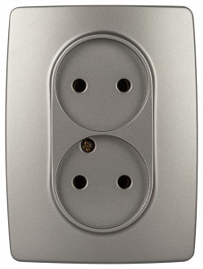 ЭРА 12 мех. роз. СУ 2 мест. 16А титан 12-2107-16