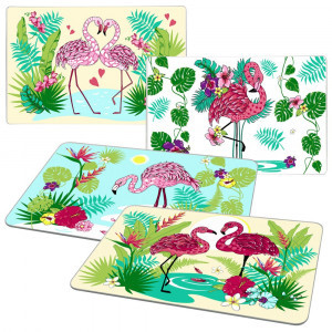 Доска разделочная Фламинго 18*28см стекло VL48-71 Мультидом