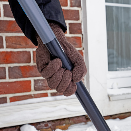 Перчатки трикотажные, акрил, коричневый, оверлок Сибртех