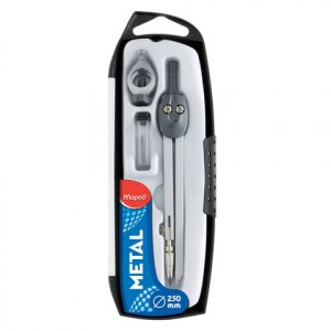 Готовальня MAPED "Start", 3 предмета, ударопрочный пенал с европодвесом, 197512 210388