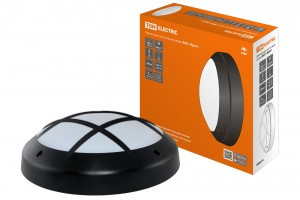 TDM св-к ФБУ 05-2х20-014 "Бриз 2" черный с решеткой IP64 SQ0328-0312