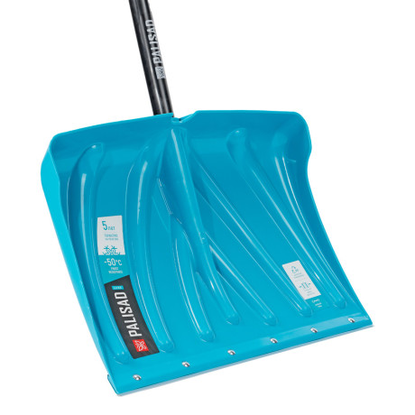 Лопата для уборки снега пластиковая Luxe,460 х 335 х 1300 мм, металлопластиковый черенок, Palisad