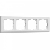 Werkel рамка СУ 4 мест. Stark (белый)  (WL04-Frame-04-white a028924)W0041801 a050914