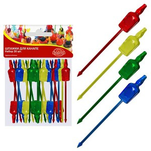 Шпажки для канапе "Бар" 8,5см, 20шт/уп, цена за уп (кратность 10!!!) 76-109 Мультидом