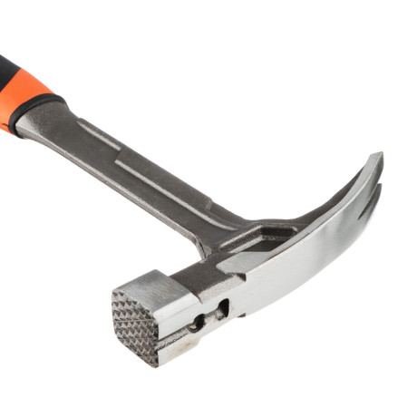 ЕРМАК X-PRO Молоток-гвоздодер цельнокованый 500 г, с магнитом