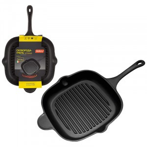 Сковорода-гриль PADELLA, 28*28см, чугунная, с ручкой 985057 Mallony