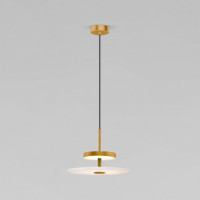 Eurosvet св-к св/д подвес 21W(565lm) 3000К 2К 300х300х1730 металл/латунь Thasos 40342 LED a069277