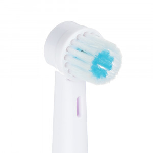 LEBEN Детская электрическая зубная щетка, 2 насадки, колпачок, пластик, 37х29х204 мм