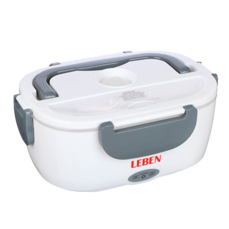 LEBEN Контейнер для еды с подогревом, 220-240В, пластик, металл, 22,5x16,7x9,5см