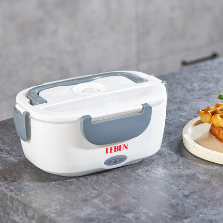 LEBEN Контейнер для еды с подогревом, 220-240В, пластик, металл, 22,5x16,7x9,5см