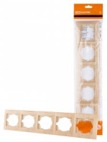 TDM Лама рамка 5 мест. горизонтальная сосна SQ1815-0337