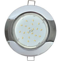 Ecola GX53 H4 св-к &quot;Волна&quot; Хром-Черный хром 38x116 FF71H4ECB (10!)