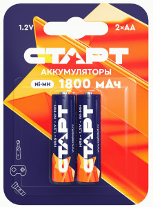 Ак-р СТАРТ HR6 1800mAh AA/R6 Ni-MH BL2