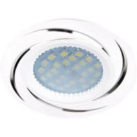 Ecola DL3181 MR16 GU5.3 св-к литой белый/Алюм Вихрь FW1607EFF (10!)